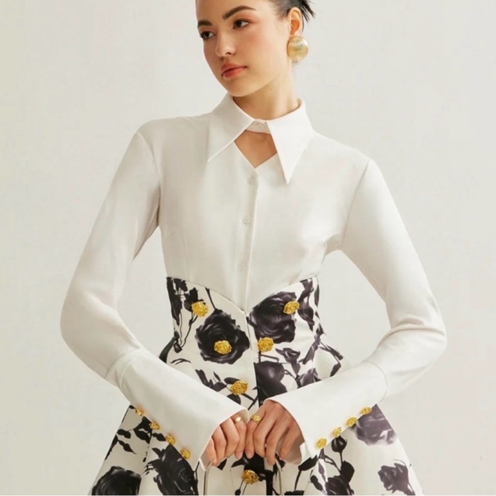Commense White Blouse